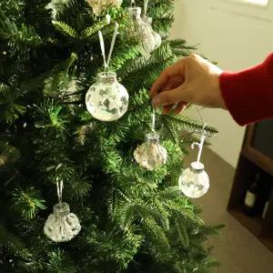 [조아트]크리스마스트리 볼장식 오너먼트 클리어볼 9P세트