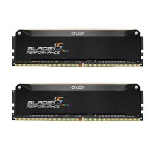 [정품] OLOy DDR5 RAM 16GB (2x8GB) 블랙 헤어라인 블레이드 RGB 4800 MHz CL40 1.1V UDIMM (MD5U0848400BR