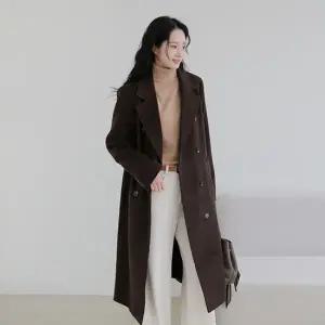 [르포엠]베리엔느 울 실크 블렌디드 롱코트