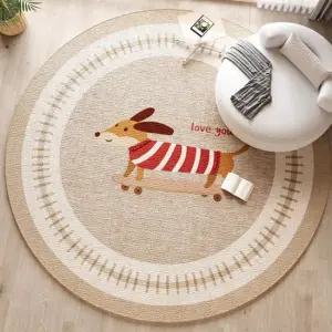 코지벨 원형 러그  120cm)