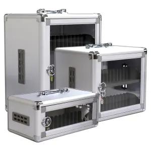 알루미늄 휴대폰 보관함 스마트폰감옥 금욕상자 벽걸이형 수납함 학원 사무실 시험장용 12구 24구 36구