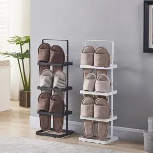 철제스탠드실내화꽂이 미끄럼방지 슬리퍼걸이 신발거치대 화장실욕실현관문 선반꽂이정리대