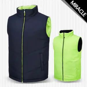 미라클 양면 솜패딩조끼  네이비형광_11