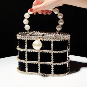 파티클러치 큐빅 핸드백 한복 드레스 모델 연회 가방 디너