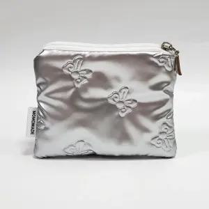 핸드메이드 실버리본 카드 동전 지갑 미니 파우치