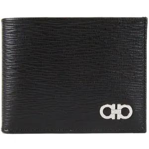 페레가모 더블 간치니 반지갑 66 A064 0685979 블랙블루