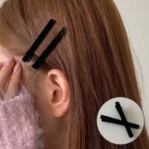 여성 2개세트 벨벳 미니 집게핀 헤어핀 앞머리고정 머리핀 -WAC0006- 겨울