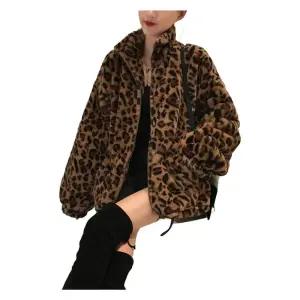 호피 간절기 후리스 겨울 재킷 집업 자켓 점퍼 루즈핏