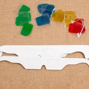 색안경 만들기 어린이 유아용 활동 종이 안경 만들기 세트 재료 교육 창의력 학습 필름 체험