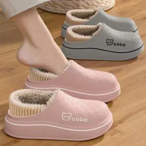 2500  초경량 EVA 털슬리퍼 남성 여성 겨울 슬리퍼 방수 논슬립 털실내화 털신 방한화