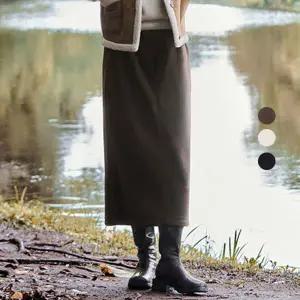 [롯데백화점]프로젝트엠 여성 코듀로이 롱 스커트 EPF4RR2822