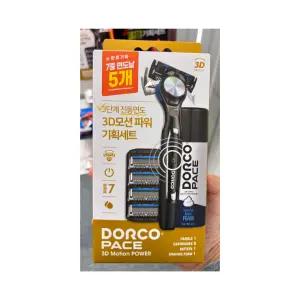 도루코 PACE 3D 모션 파워 면도기 (핸들+5입날+쉐이빙폼 74ml)