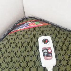 한일의료기 전자파없는 EMF 그래핀 탄소 온열 쇼파용 전기방석 3단 그린 (50x140cm)