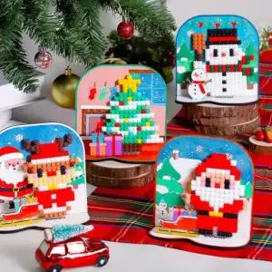 크리스마스 MDF 디폼블럭 만들기 diy 키트 성탄절 산타 눈사람 루돌프 미술 초등 방과후 돌봄 수업 블록