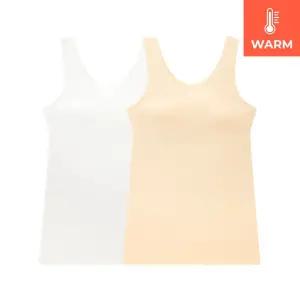 수아팜 주니어 2단계 에어웜 런닝브라 2매 세트_아이보리,스킨
