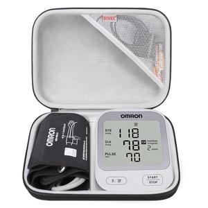 OMRON 실버 BP5255 / 브론즈 BP5150 상완 모니터, 커프, 배터리 및 충전기용 메시 포켓, 블랙과 호환되는 BOVKE 휴대용 케이스