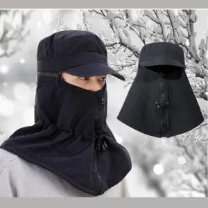 겨울 방풍 캡모자 탈부착 오토바이용 기모 마스크 넥워머 일체형 방한모자