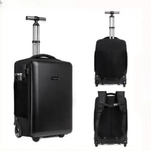 튼튼한 백팩 캐리어 바퀴달린 롤링 비즈니스 겸용 책가방 배낭 블랙 22인치 19인치