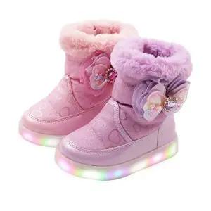 [풋풋]풋풋 리본톡톡 LED 패딩방한부츠