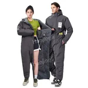 오토바이 방한 우주복 배달 방한복 겨울 라이더용 방위 의류  패딩 재킷 낚시 방풍 바이크