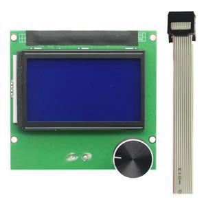 Ender3 12864 LCD 화면 디스플레이 PRO/Ender-5 3d 프린터 부품용 케이블이 있는 파란색 제어판 보드