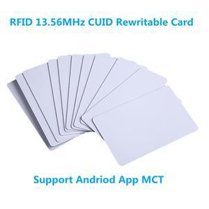 5/10pcs CUID 안드로이드 앱 MCT 수정 변경 가능 NFC 1k s50 13.56MHz RFID 카드 블록 0 쓰기 HF 14443A 복