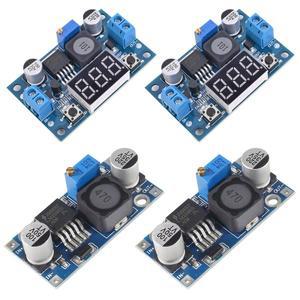 2pcs LM2596 DC-DC 벅 컨버터 전압 레귤레이터 조정 가능 4.0-40V ~ 1.25-37V 2A 전원 공급 장치 모듈(LED