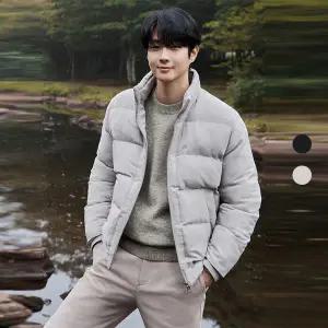 [롯데백화점]프로젝트엠 남성 에어네스트 세미 스탠다드핏 스웨이드 시보리 점퍼 EPF4JP1700