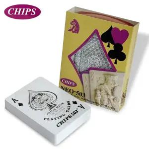CHIPS 플레잉카드 NEO-503 트럼프 포커게임 홀덤 마술/카드/캠핑/게임/원카드/집들이/휴대/명절/파티
