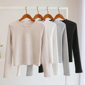 [잇수다] 탬벌즈 기모 베이직 스판 라운드 긴팔 티셔츠