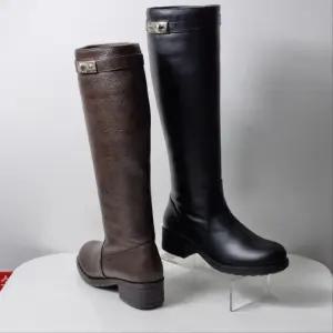 미셸by탠디 TC01 여성 4cm 라운드토 몰드창 심플 롱부츠(기모)  218501SB1