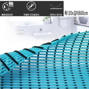 국내산 기관용 무독성 안심 미끄럼방지 튜브 롤매트 하늘 6M 오염제거 안전용