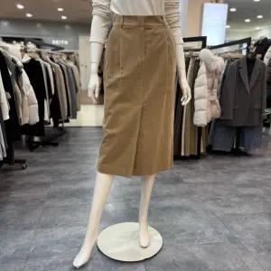 [쉬즈미스]코듀로이 백 밴딩 스커트