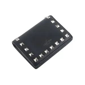 [중고명품]  SW2P0P39BOL 프렌치 컴팩트 락스터드 여성반지갑 36109Y