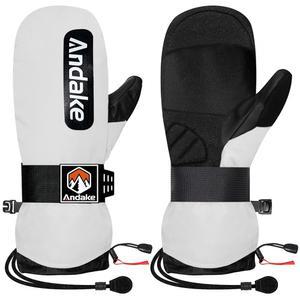 남성용 안다케 겨울 스키 장갑, 방수 및 단열 스노우 따뜻한 방한 스키, 스노보드, 스포츠용 스노보드 장갑