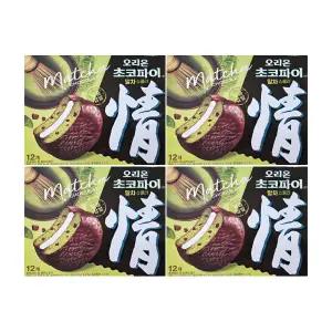 오리온 초코파이 말차쇼콜라 408g 4개
