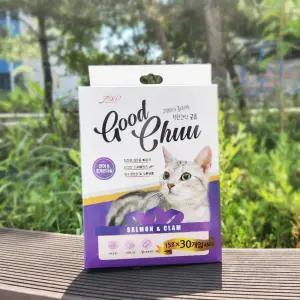 고양이 대용량 츄르 간식 연어조개관잘살15g(30P)