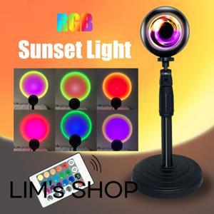 오로라조명 Led 일몰   조명 16 색 변경 무지개 태양 오라 분위기 프로젝션 램프 배경 벽 장식