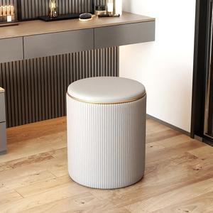 화장대스툴 메이크업 원형 스툴 드레서 보조의자 소파 유럽 검은색 카페 스펀지 세탁