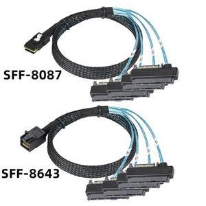 미니 SAS HD 36 핀 SFF-8643 전원 커넥터 컨트롤러 하드 디스크 서버 케이블 15 4 29