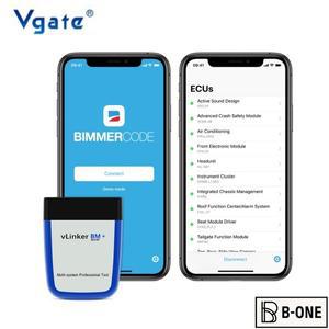 Vgate vLinker BM + ELM327 BimmerCode BimmerLink 자동 코드 리더 진단 도구 스캐너 OBD2 블루투스 4.0