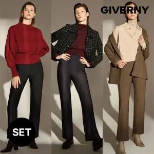 여성 밍크 기모 밴딩 팬츠 3종세트