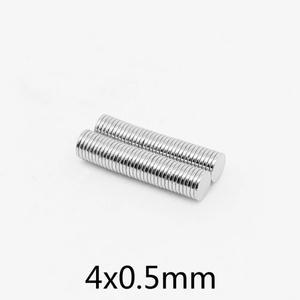 4x0.5mm 얇고   원형 자석 가정용 냉장고, 사무실 DIY