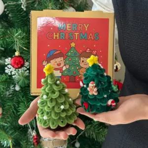 크리스마스 미니 모루 트리 만들기 DIY 키트 세트 [8종 겨울 소품 학교 단체 만들기키트 수업 재료 템]