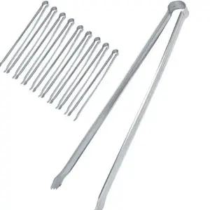 청소용 집게 수거용 긴청소 10p 넝마 집게 쓰레기 재활용 마당 분리수거 환경미화 튼튼한 폐기물 다용도