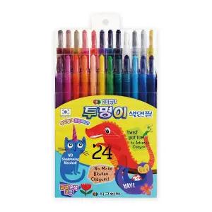 Q 지구화학 투명이색연필 24색