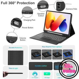 샤오미 레드미 패드 2 프로 12.1인치용 키보드 케이스 태블릿 탈착식 블루투스 포함