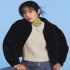 lee 우먼 케이블 니트 아이보리