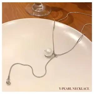 진주목걸이 펜던트 실버 여름 코디/목걸이/패션/여성/여자/팬던트/악세사리/긴목걸이