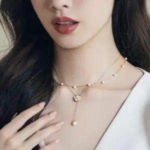 더블 레이어 목걸이/여성/패션/펜던트/여름/네크리스/롱목걸이/악세사리/여자/팬던트/데일리